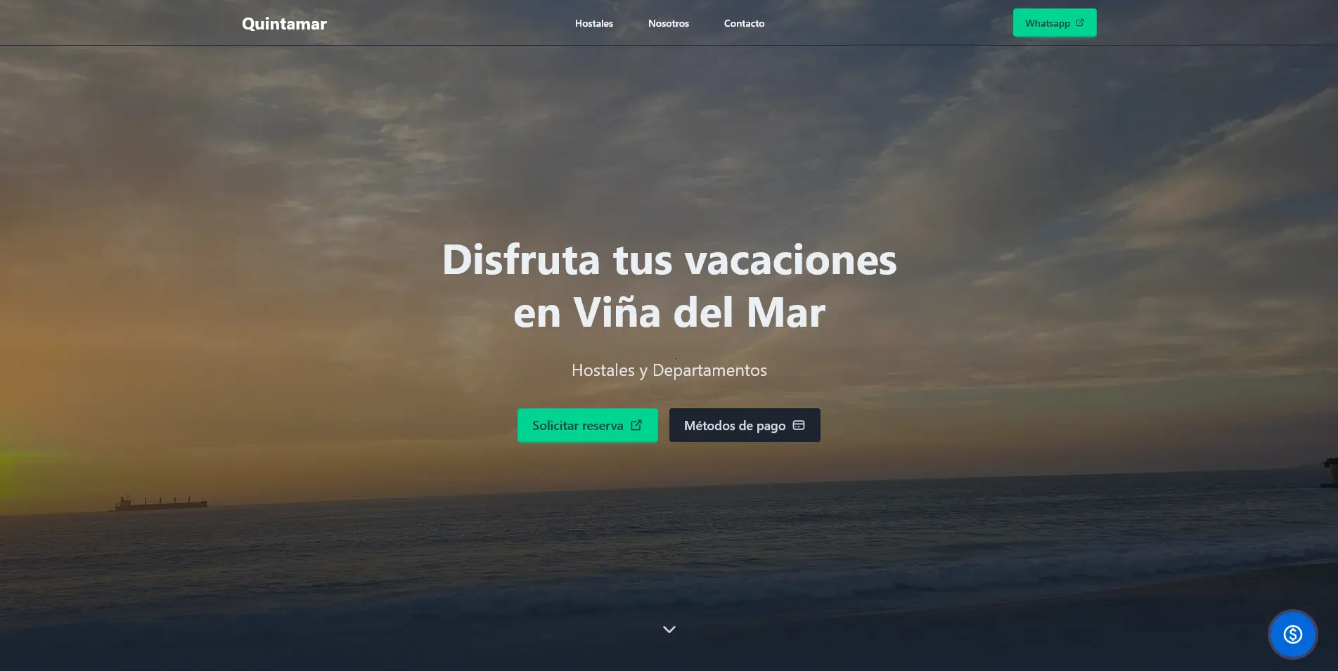 Captura de pantalla del proyecto Turismo Quintamar